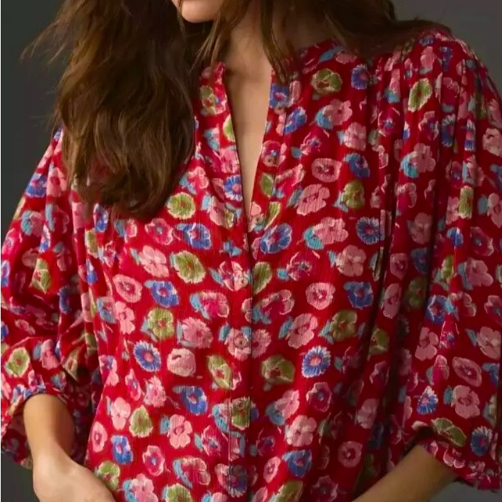 Anthropologie: The Sidney Batwing Blouse by Pilcro. NWOT